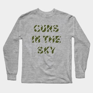 Guns In The Sky, greeb Long Sleeve T-Shirt